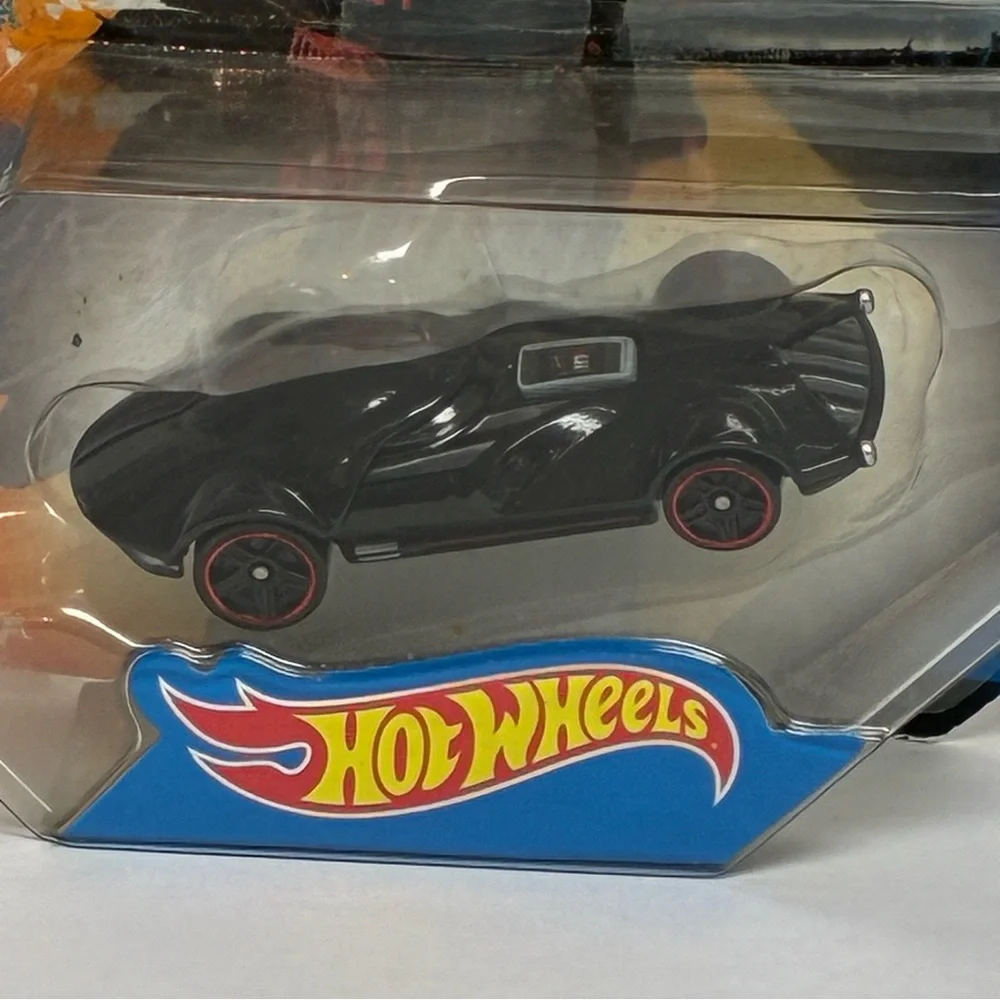 Hot Wheels Star Wars Car Darth Vader Die Cast Black Disney Damaged Box NEW